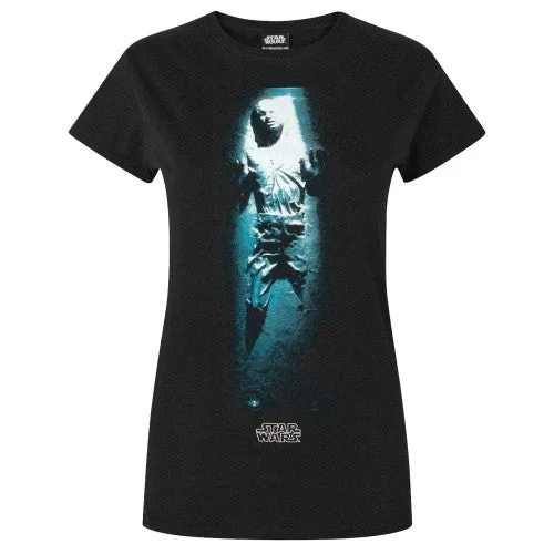 Star Wars Womens/Ladies Han Solo Carbonite T-Shirt Lace Blend Ribbed Blend Corduroy Blend Star Wars Womens/Ladies Han Solo Carbonite T-Shirt Lace Blend Ribbed Blend Corduroy Blend