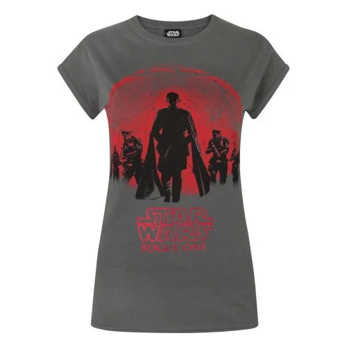 Star Wars Womens/Ladies Rogue One Foil T-Shirt Print Jacquard Patchwork