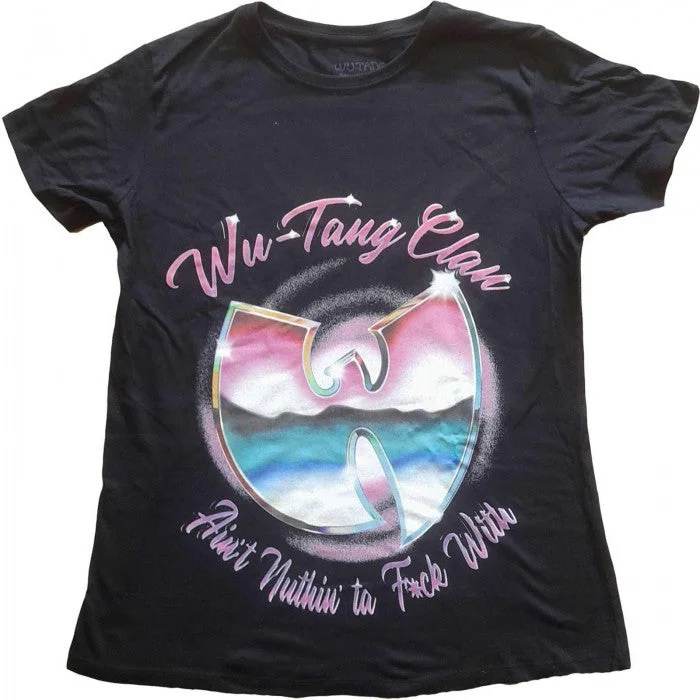 Wu-Tang Clan Womens/Ladies Ain´t Nuthing Ta F´ Wit Cotton T-Shirt Fleece Fabric Down Fabric Feather Fabric Wu-Tang Clan Womens/Ladies Ain´t Nuthing Ta F´ Wit Cotton T-Shirt Fleece Fabric Down Fabric Feather Fabric