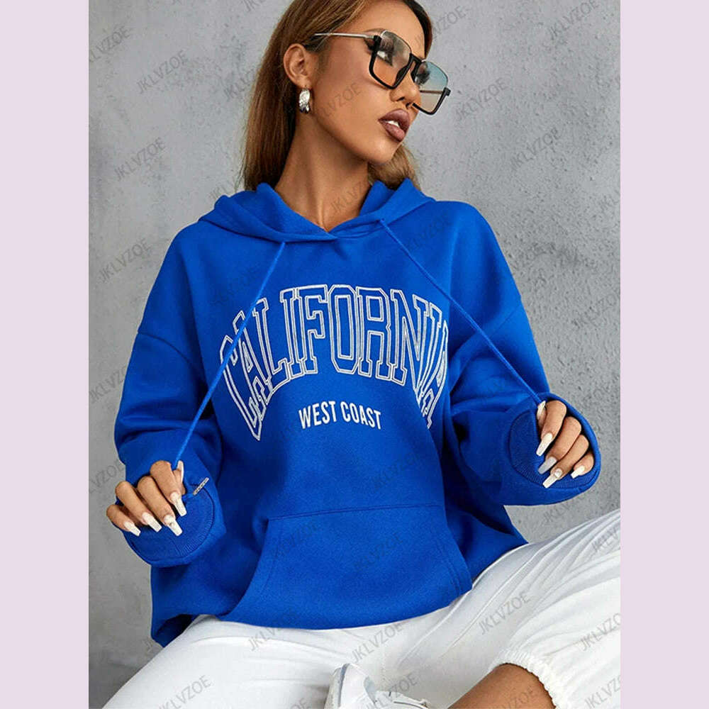 California Personality Letter Printed Sweatshirt Women Creative Comfortable Hoodie Fashion Hip Hop Streetwear Oversized Clothes Elegant Classic Vintage California Personality Letter Printed Sweatshirt Women Creative Comfortable Hoodie Fashion Hip Hop Streetwear Oversized Clothes Elegant Classic Vintage