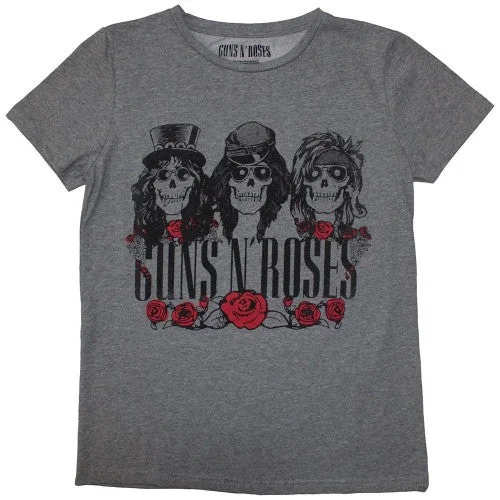 Guns N Roses Womens/Ladies Hell Group T-Shirt Collared Crew Neck Turtle Neck