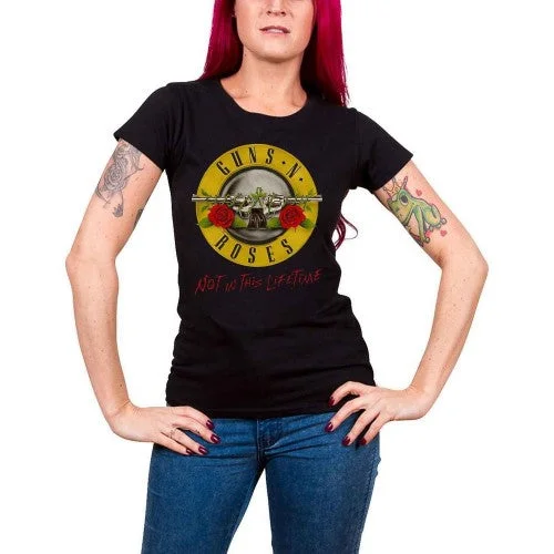 Guns N Roses Womens/Ladies Not in this Lifetime Tour T-Shirt Elegant Classic Vintage Guns N Roses Womens/Ladies Not in this Lifetime Tour T-Shirt Elegant Classic Vintage