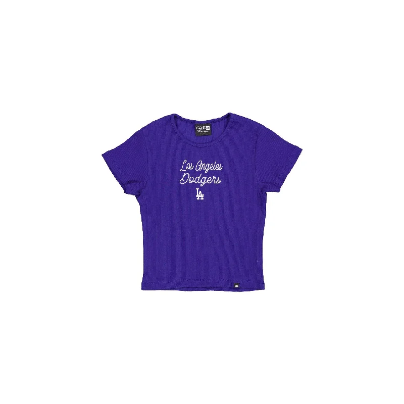 Los Angeles Dodgers Sport Night Women's Baby Tee Layered Multi-layer Single Layer