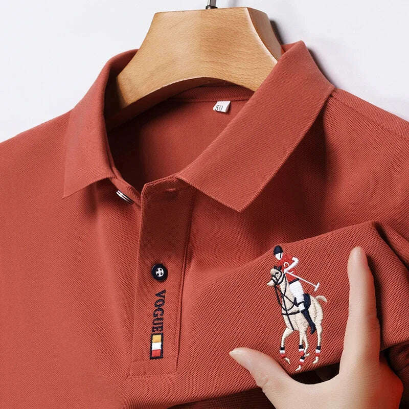 Men's Embroidered Casual Fashion Short Sleeved POLO Shirt Summer Comfortable Top Houndstooth Herringbone Solid Men's Embroidered Casual Fashion Short Sleeved POLO Shirt Summer Comfortable Top Houndstooth Herringbone Solid