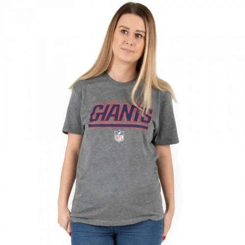 New York Giants Womens/Ladies T-Shirt Embroidered Appliqued Beaded