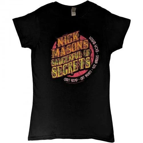 Nick Mason´s Saucerful Of Secrets Womens/Ladies Echoes European Tour 2022 Back Print T-Shirt Modern Contemporary Chic Nick Mason´s Saucerful Of Secrets Womens/Ladies Echoes European Tour 2022 Back Print T-Shirt Modern Contemporary Chic