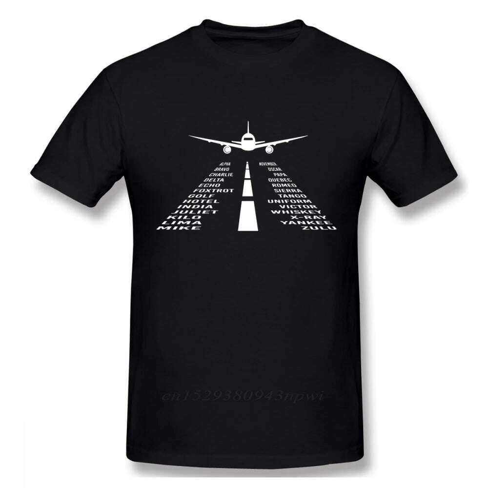 Novelty Airplane Phonetic Alphabet Pilot Tshirts Men Fashionable Streetwear T Shirt Organic Cotton Camiseta Hooded Caped Shawl Collar Novelty Airplane Phonetic Alphabet Pilot Tshirts Men Fashionable Streetwear T Shirt Organic Cotton Camiseta Hooded Caped Shawl Collar