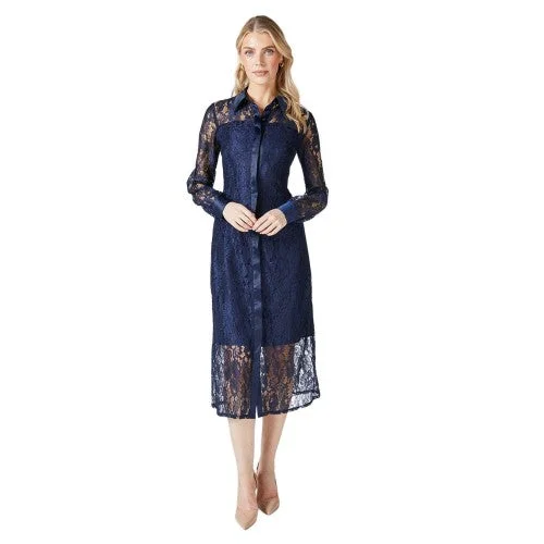 Principles Womens/Ladies Lace Shirt Dress Graphic Embroidered Appliqued