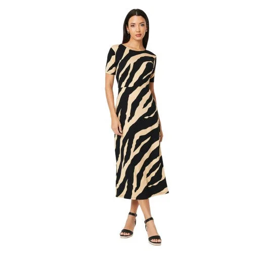 Principles Womens/Ladies Tiger Print Jersey Belt T-Shirt Dress Collared Crew Neck Turtle Neck Principles Womens/Ladies Tiger Print Jersey Belt T-Shirt Dress Collared Crew Neck Turtle Neck