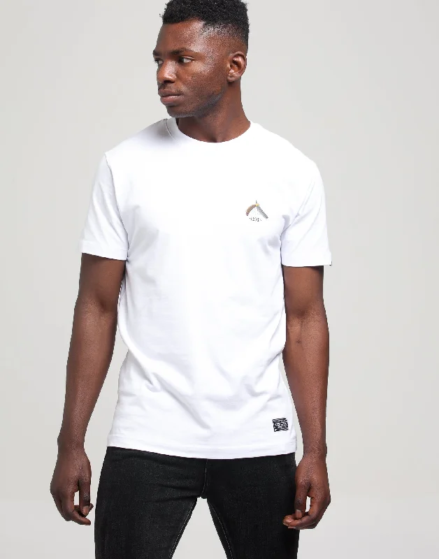 Rats Get Fat Razor Tee White Welt Pockets Slit Pockets