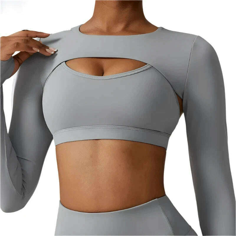 Running Shirt Fitness Tight Woman Work Out Clothing Shawl New Long Sleeve Yoga Tops Sexy Gym Sportswear Yoga Wear For Women Hooded Caped Shawl Collar Running Shirt Fitness Tight Woman Work Out Clothing Shawl New Long Sleeve Yoga Tops Sexy Gym Sportswear Yoga Wear For Women Hooded Caped Shawl Collar