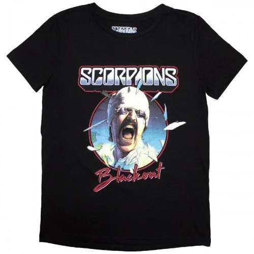 Scorpions Womens/Ladies Blackout Tour ´82 Back Print T-Shirt Spandex Blend Rayon Blend Denim Blend Scorpions Womens/Ladies Blackout Tour ´82 Back Print T-Shirt Spandex Blend Rayon Blend Denim Blend