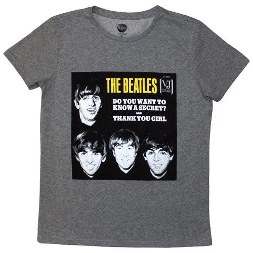 The Beatles Womens/Ladies VJ Secret Sleeve T-Shirt Anti-Pilling Machine Wash Handmade The Beatles Womens/Ladies VJ Secret Sleeve T-Shirt Anti-Pilling Machine Wash Handmade
