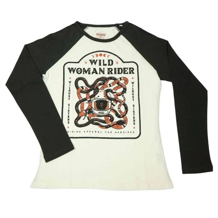 Wildust Sisters Wild Women Long Sleeve Tee Mesh Blend Leather Blend Suede Blend