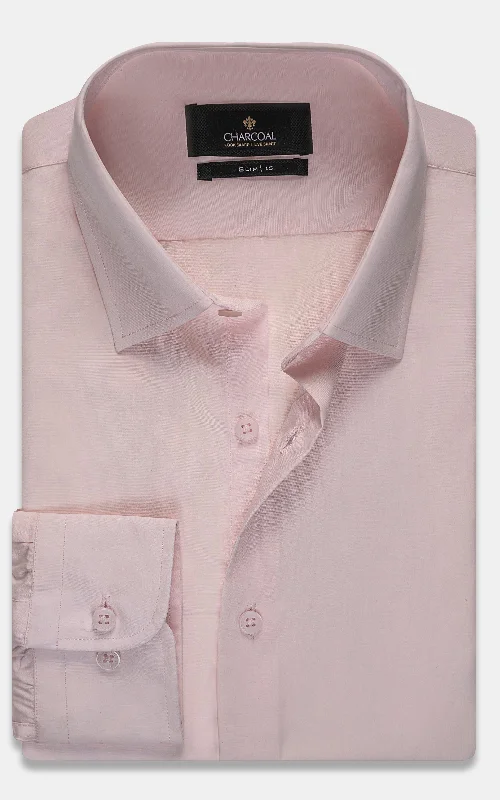 DRESS SHIRT LIGHT PINK Boxy Fit Fitted Loose