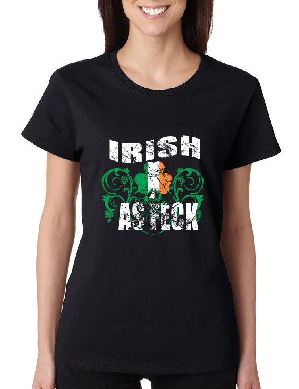 Irish as feck women T-shirt saint patricks day Rayon Fabric Velvet Fabric Corduroy Fabric