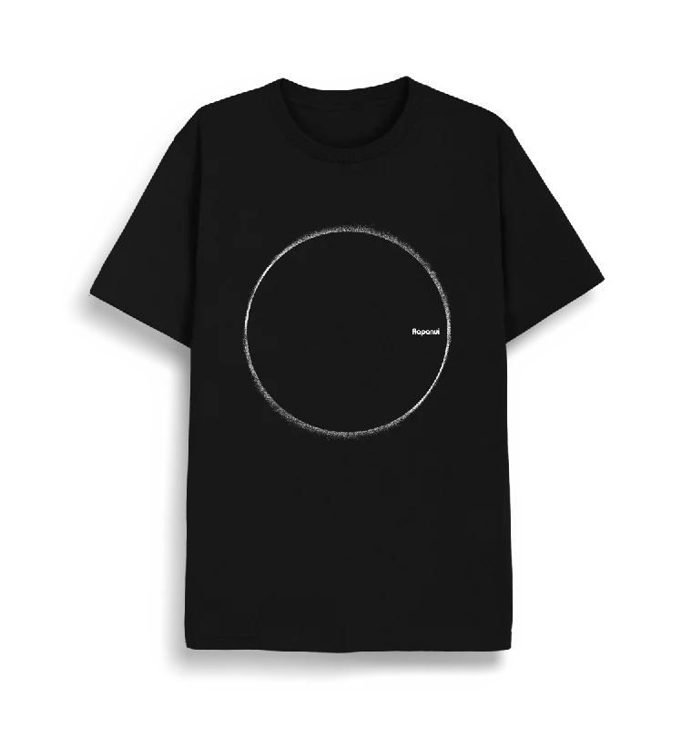 Limited Edition Solar Eclipse Recycled T-Shirt Zippered Front Buttoned Front Snap Front