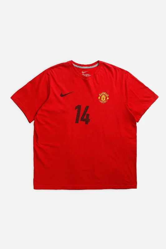 Vintage Manchester Soccer Tee - XL Lace Blend Ribbed Blend Corduroy Blend