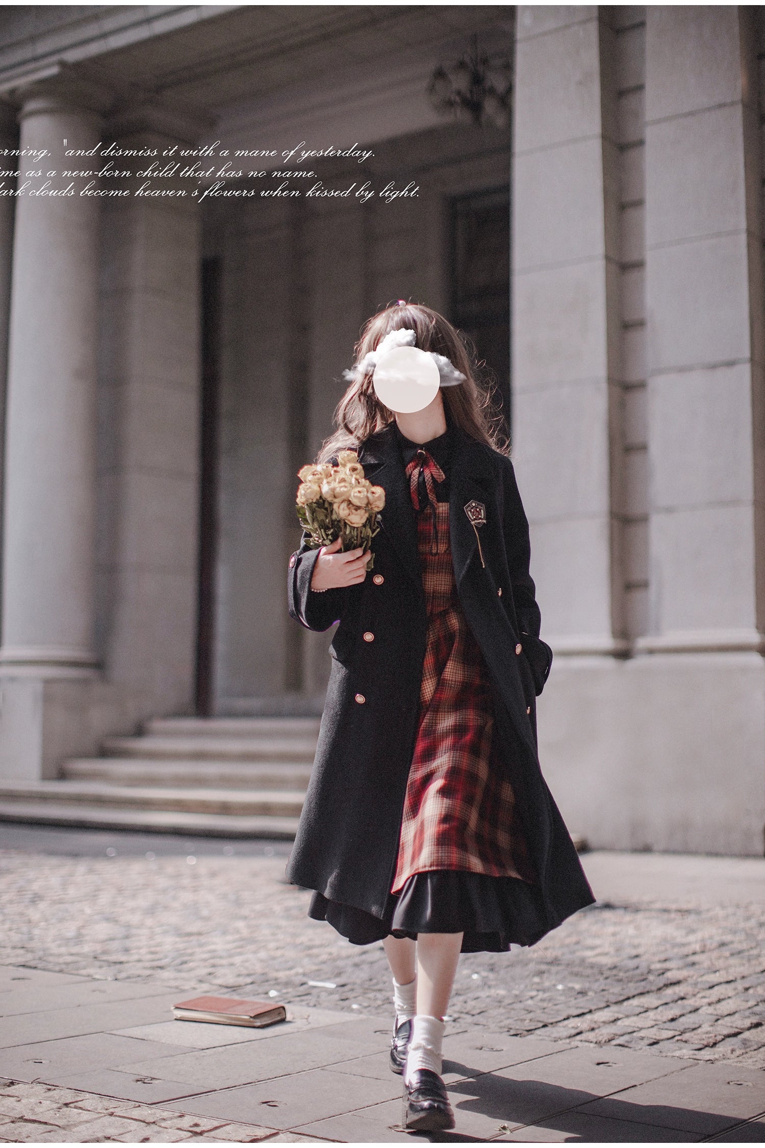 HuTaoMuJK~Madeleine~Classic Lolita JSK Suit Black Lolita Blouse and Coat Lightweight Tunic Blouse HuTaoMuJK~Madeleine~Classic Lolita JSK Suit Black Lolita Blouse and Coat Lightweight Tunic Blouse