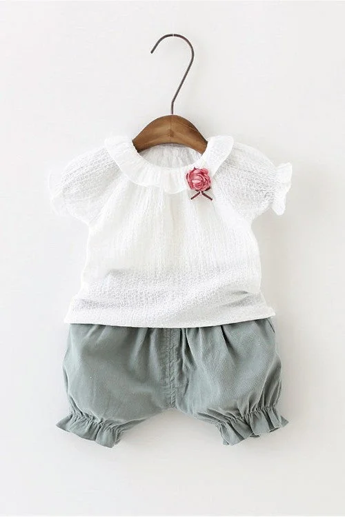 Girls Blouse and Pant set Satin Long Blouse