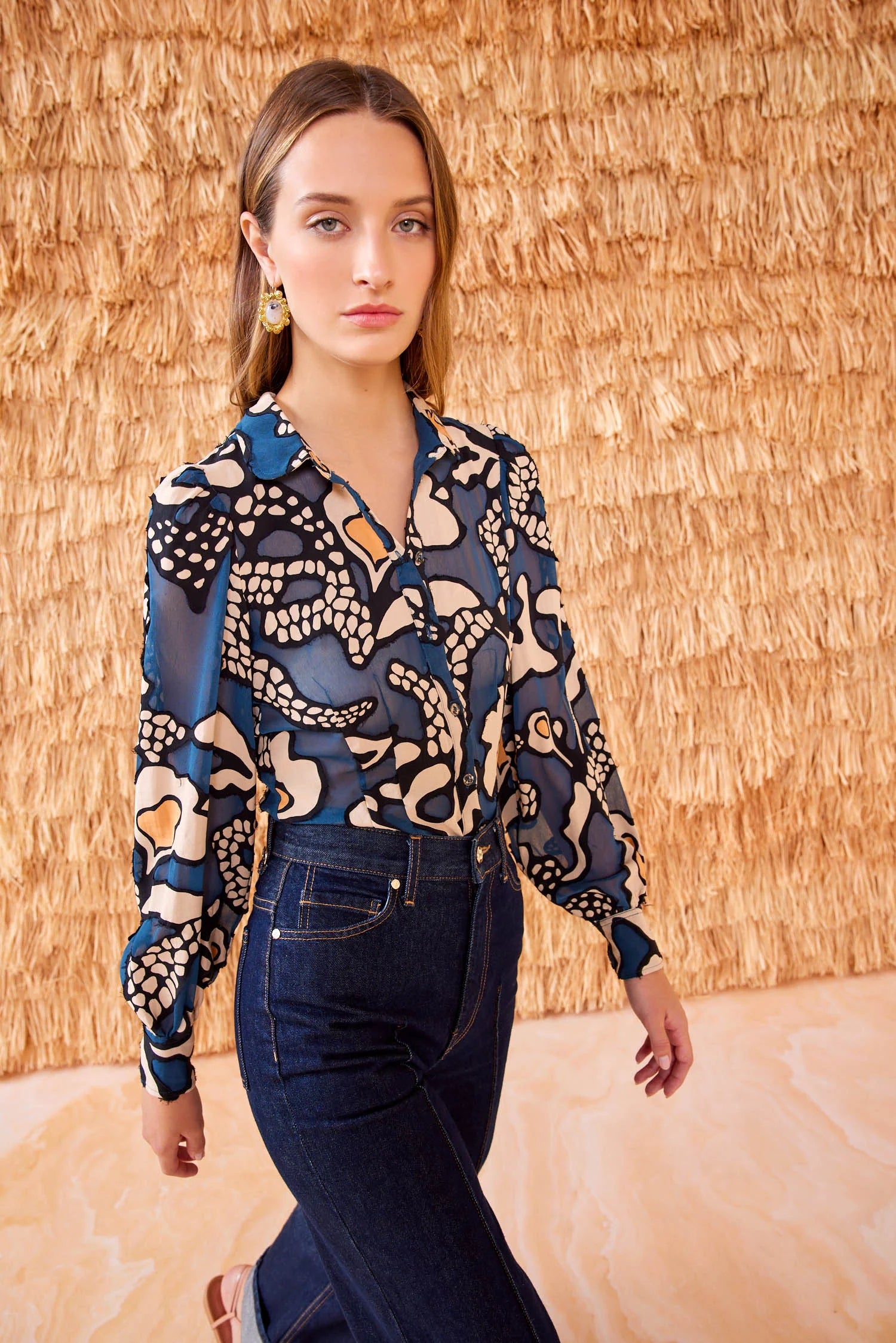 Hera Blouse - Celestine Soft Satin Blouse