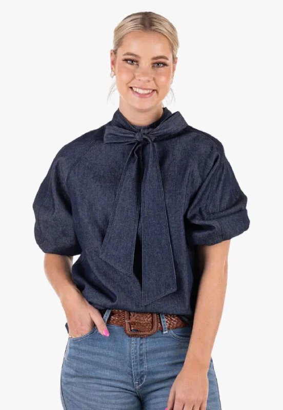 Hitchley & Harrow Womens Blouse Chic Square Blouse
