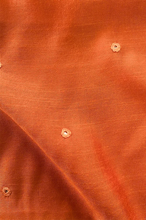 Okhai "Chamak" Hand-Embroidered Mirror Work Pure Silk Blouse Piece Casual Stripe Blouse Okhai "Chamak" Hand-Embroidered Mirror Work Pure Silk Blouse Piece Casual Stripe Blouse