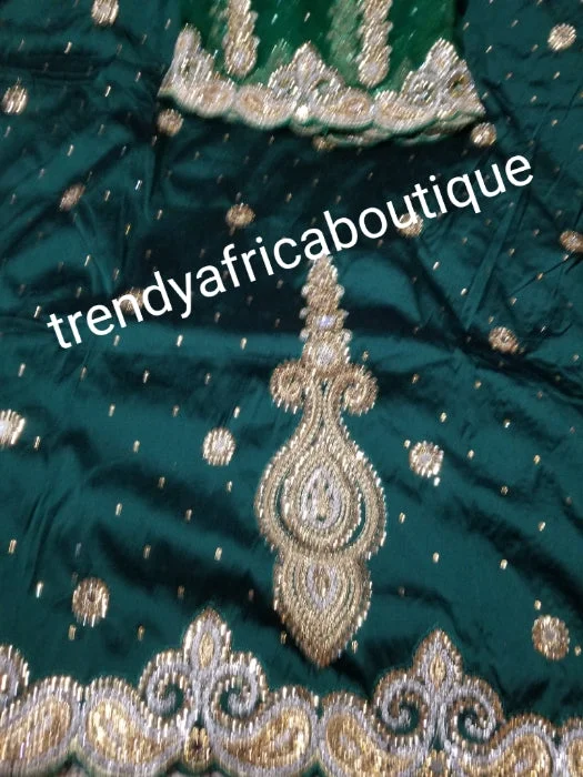 SALE,SALE- New arrival Nigerian Tranditional wedding George wrapper. Embellished with quality dazzling beads/crystal stones design in rich Green. Full 5yds + 1.8yds matching blouse + free headtie. Indian-George. Casual Button Blouse SALE,SALE- New arrival Nigerian Tranditional wedding George wrapper. Embellished with quality dazzling beads/crystal stones design in rich Green. Full 5yds + 1.8yds matching blouse + free headtie. Indian-George. Casual Button Blouse