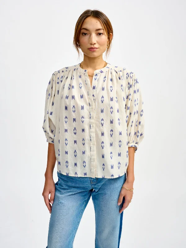 Blouse Ink41 F2357 Combo-A Flowy Bohemian Blouse