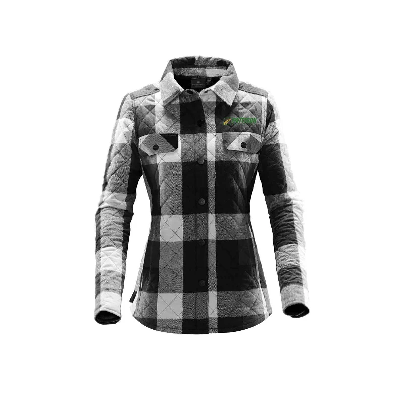 Ladies North Beach Shacket Asymmetric Hem Blouse