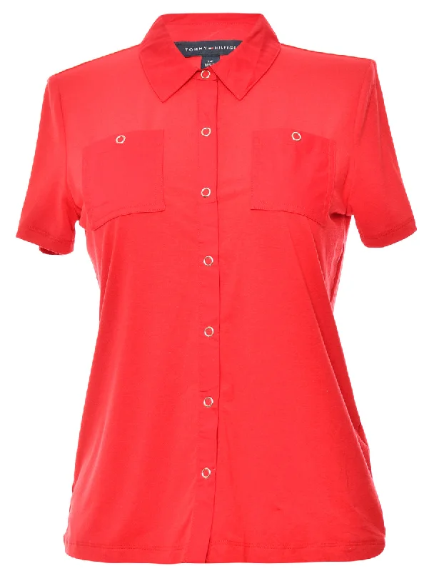 Red Tommy Hilfiger Blouse - M Office Formal Blouse