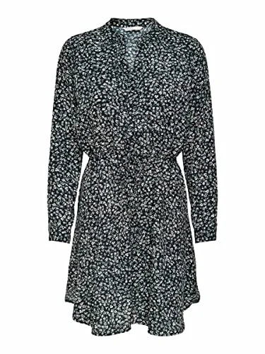 Women's Onlcory L/S V-Neck Tunic WVN Noos Blouse Chic Ruffle Blouse