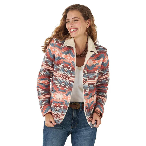 Wrangler Women's Retro Premium Sherpa Lining Jacket Zip Front Button Front Snap Front Wrangler Women's Retro Premium Sherpa Lining Jacket Zip Front Button Front Snap Front