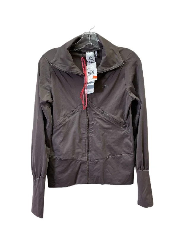 Athletic Jacket By Adidas In Brown, Size: S Chenille Jacket Brocade Jacket Lace Jacket Athletic Jacket By Adidas In Brown, Size: S Chenille Jacket Brocade Jacket Lace Jacket