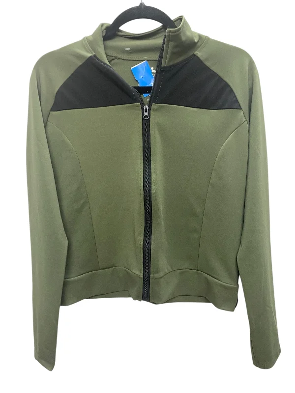 Athletic Jacket By Cmc In Green, Size: L Hoodie Zip-Up Jacket Button-Up Jacket