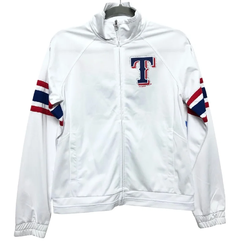 Athletic Jacket By G Iii In Blue & Red & White, Size: Xs Bomber Jacket Anorak Windbreaker Athletic Jacket By G Iii In Blue & Red & White, Size: Xs Bomber Jacket Anorak Windbreaker