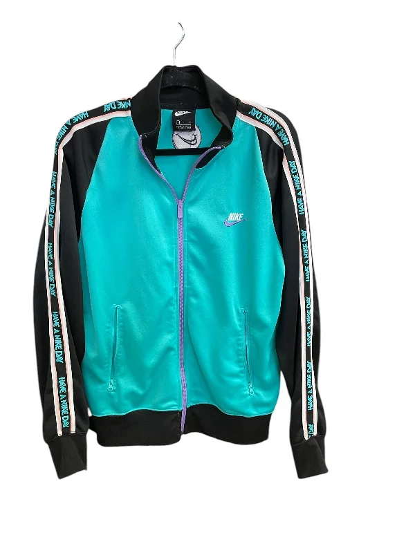 Athletic Jacket By Nike Apparel In Black, Size: S Embroidered Jacket Appliqued Jacket Beaded Jacket Athletic Jacket By Nike Apparel In Black, Size: S Embroidered Jacket Appliqued Jacket Beaded Jacket