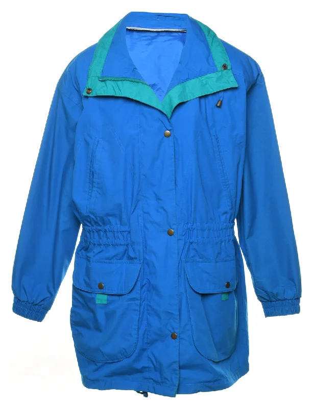 Blue Classic Nylon Jacket - L Jacket Blazer Coat