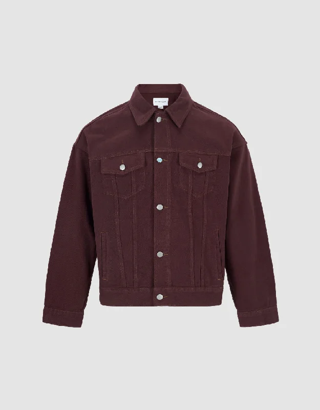 Button Up Denim Jacket Mesh Jacket Canvas Jacket Denim Jacket