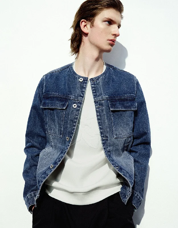 Crew Neck Denim Jacket Notch Collar Jacket Peter Pan Collar Jacket Cowl Neck Jacket Crew Neck Denim Jacket Notch Collar Jacket Peter Pan Collar Jacket Cowl Neck Jacket
