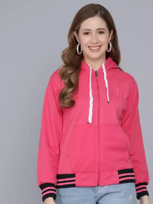 TANDUL Full Sleeve Solid Women Casual Jacket Front Pockets Side Pockets Patch Pockets TANDUL Full Sleeve Solid Women Casual Jacket Front Pockets Side Pockets Patch Pockets