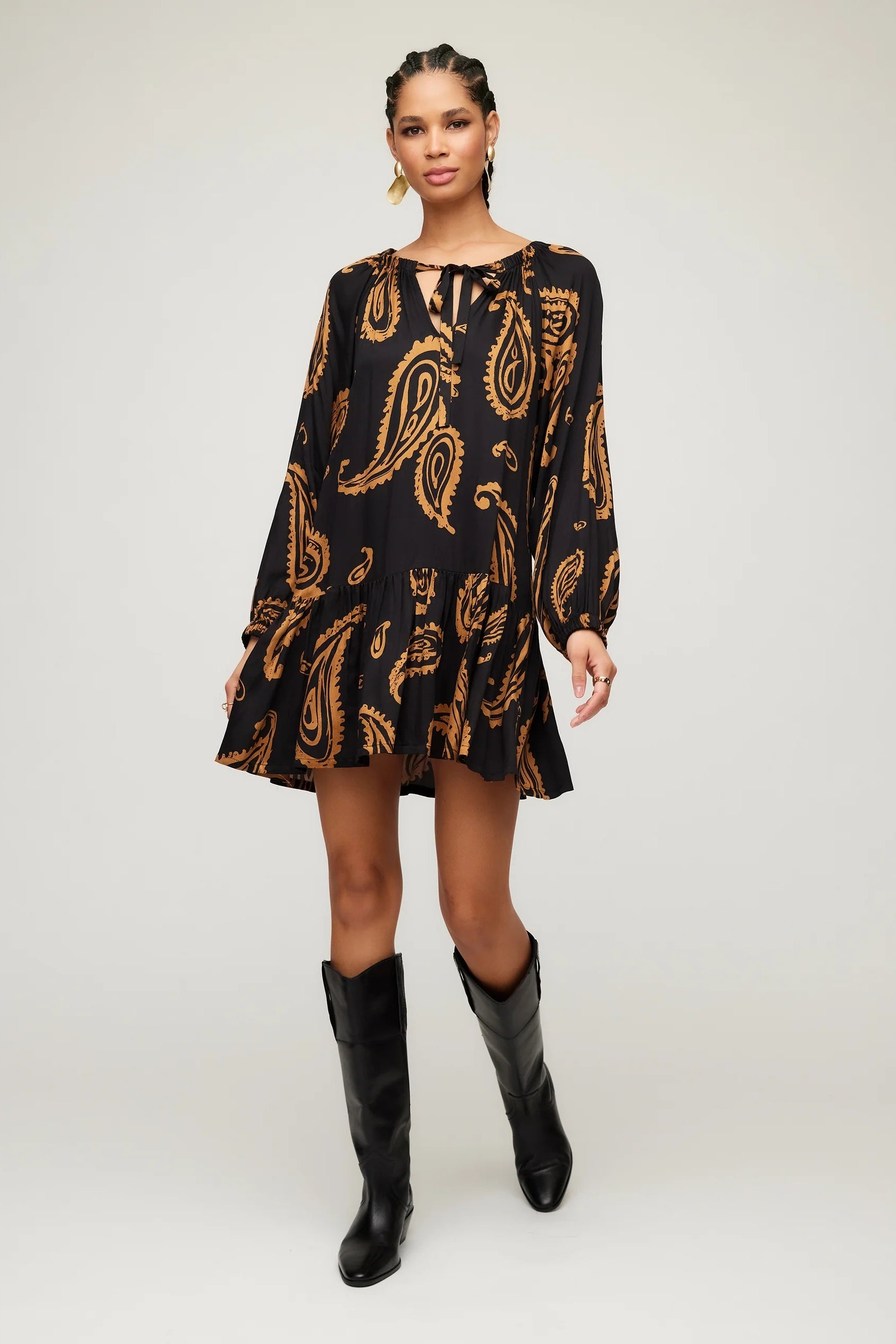 Fifteen Twenty Stella Mini Dress Elegant Velvet Mini Dress