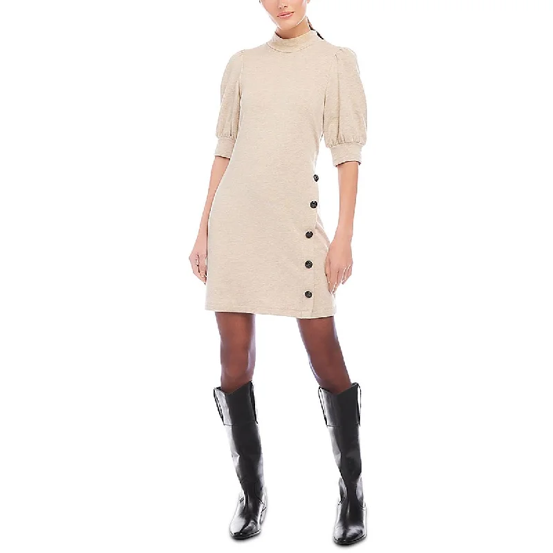 Fifteen Twenty Womens Puff Sleeve Casual Mini Dress Chic Puff Sleeve Mini Dress