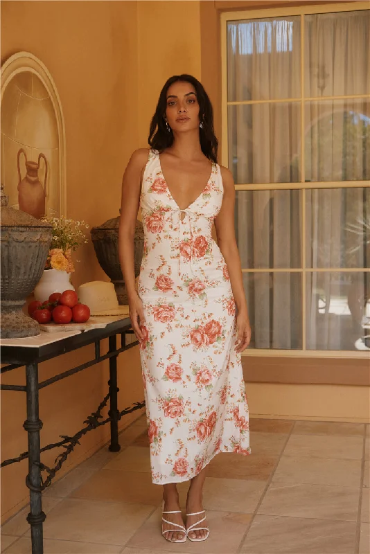 Fleeting Moments Floral Mini Dress Fashionable Lace-Trim Mini Dress