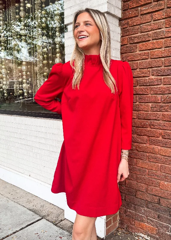 Holly Ruffled Mini Dress Stylish Ruffle Mini Dress