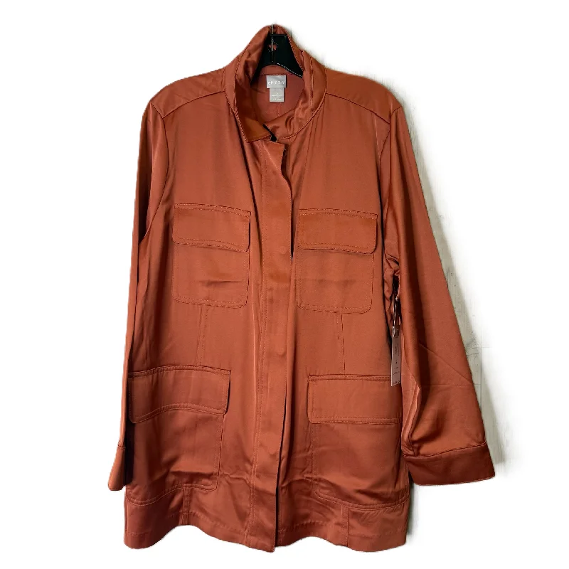 Jacket Other By Chicos In Orange, Size: Xl Nylon Jacket Polyester Jacket Spandex Jacket Jacket Other By Chicos In Orange, Size: Xl Nylon Jacket Polyester Jacket Spandex Jacket