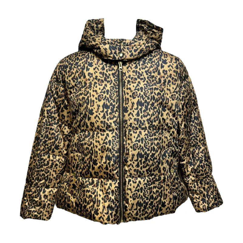Hooded Jacket Puffer & Quilted By J. Crew In Animal Print, Size: Xxl Oversized Jacket Tailored Jacket Straight Jacket Hooded Jacket Puffer & Quilted By J. Crew In Animal Print, Size: Xxl Oversized Jacket Tailored Jacket Straight Jacket