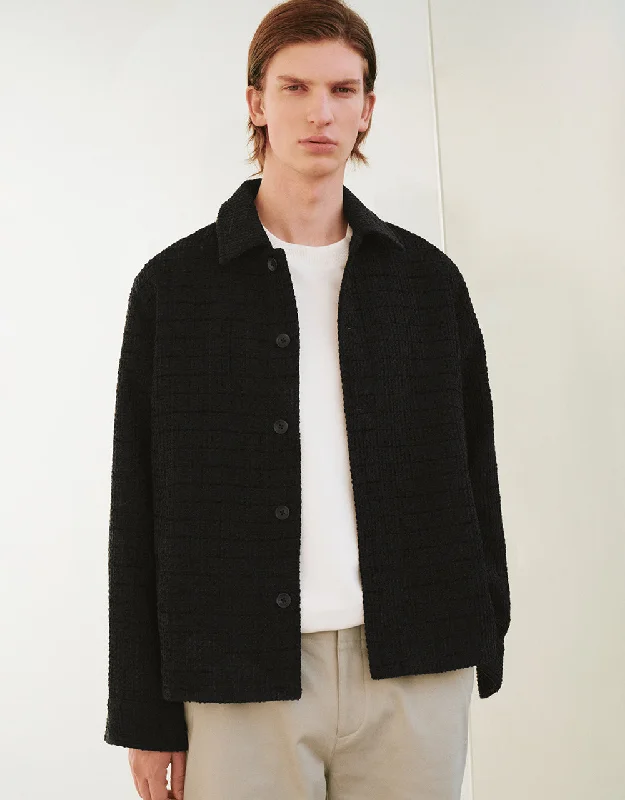 Loose Straight Woolen Jacket Toggled Jacket Drawstring Jacket Belted Jacket