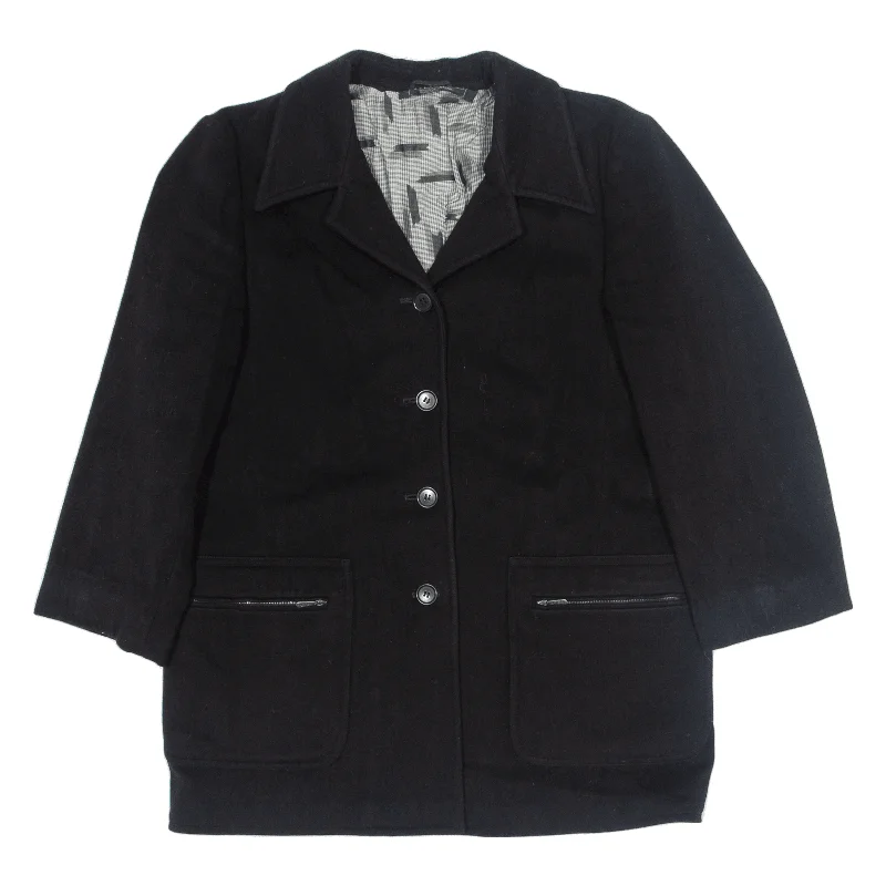 MAX MARA WEEKEND Womens Blazer Jacket Black M Chenille Fabric Brocade Fabric Lace Fabric MAX MARA WEEKEND Womens Blazer Jacket Black M Chenille Fabric Brocade Fabric Lace Fabric