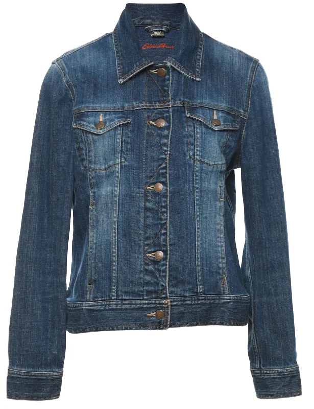 Medium Wash Denim Jacket - M Wool Jacket Cashmere Jacket Tweed Jacket